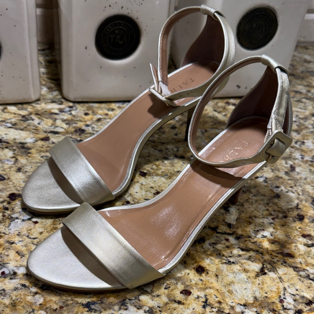 Talbots ankle strap heels